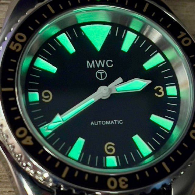 MWC 1970s Pattern Automatic Military Divers Watch with Chromed Case and Sapphire Crystal - Limited Edition of 250 Pieces - Ex Photographic Sample Reduced to Clear