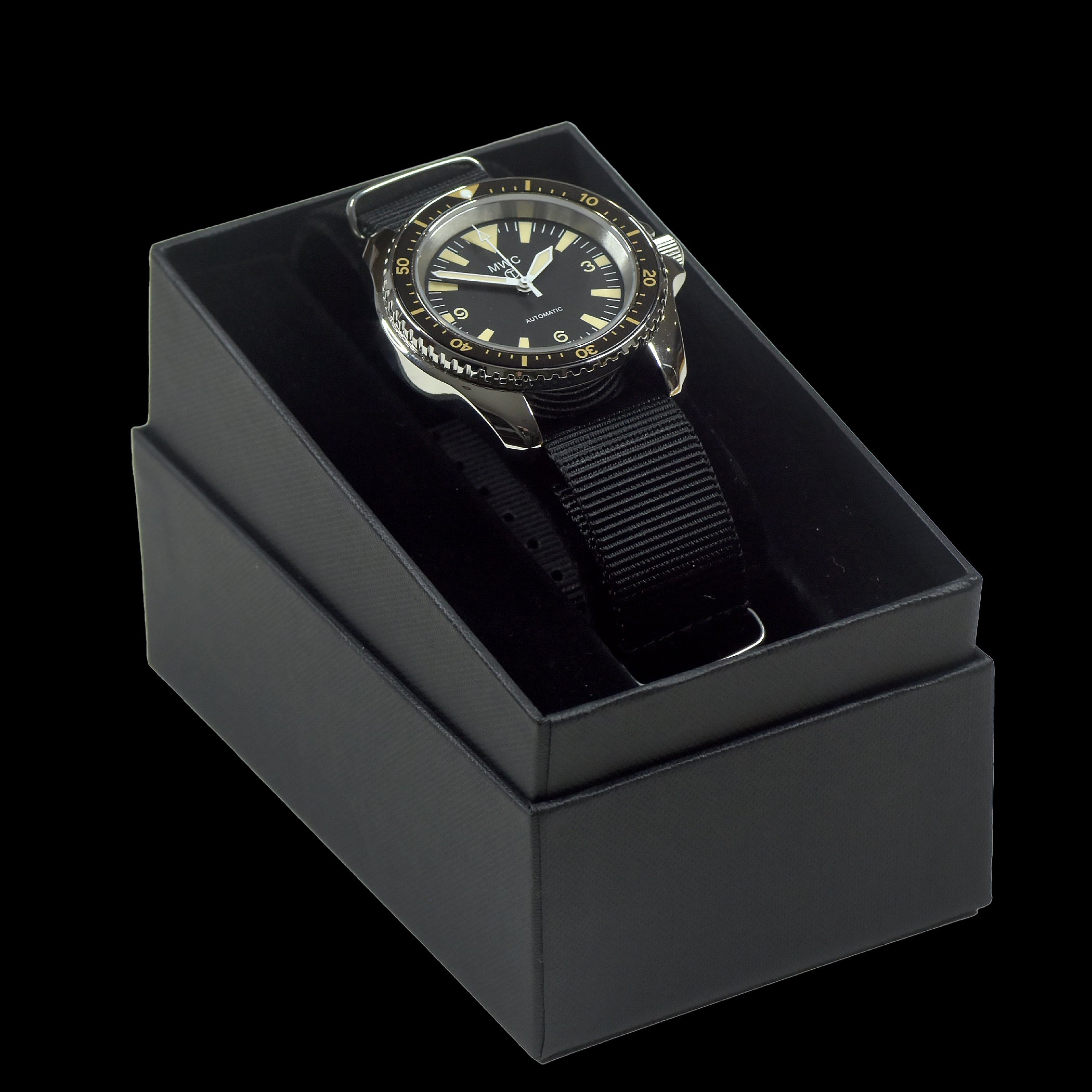 MWC 1970s Pattern Automatic Military Divers Watch with Chromed Case and Sapphire Crystal - Limited Edition of 250 Pieces - Ex Photographic Sample Reduced to Clear