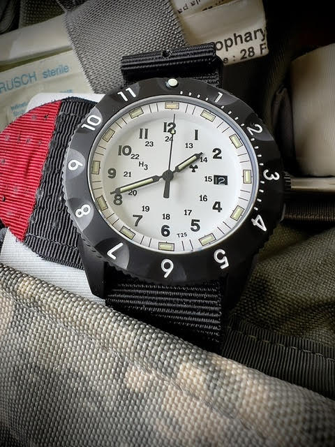MWC P656 2025 Model PVD Tactical Series Watch with GTLS Tritium, Sapphire Crystal and a 24 Jewel Automatic Movement