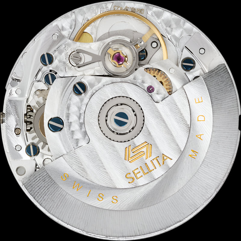 Aeschbach WW2 Pattern Germany Luftwaffe / Reichsluftfahrtministerium (RLM) Pilots Watch with an Automatic Swiss 31 Jewel Sellita SW260 Movement and a Domed Vintage Box Sapphire Crystal