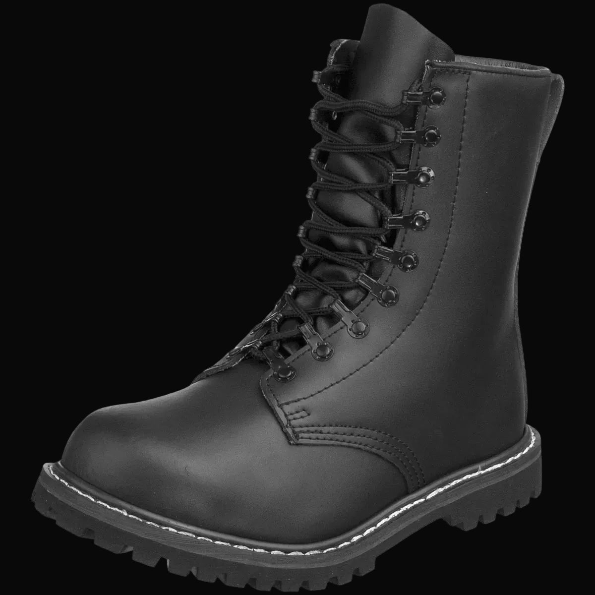 High Quality Classic German Pattern Para Boots "Springerstiefel" Leather Military Boots - Surplus Stock to One Pair to Clear Size 7