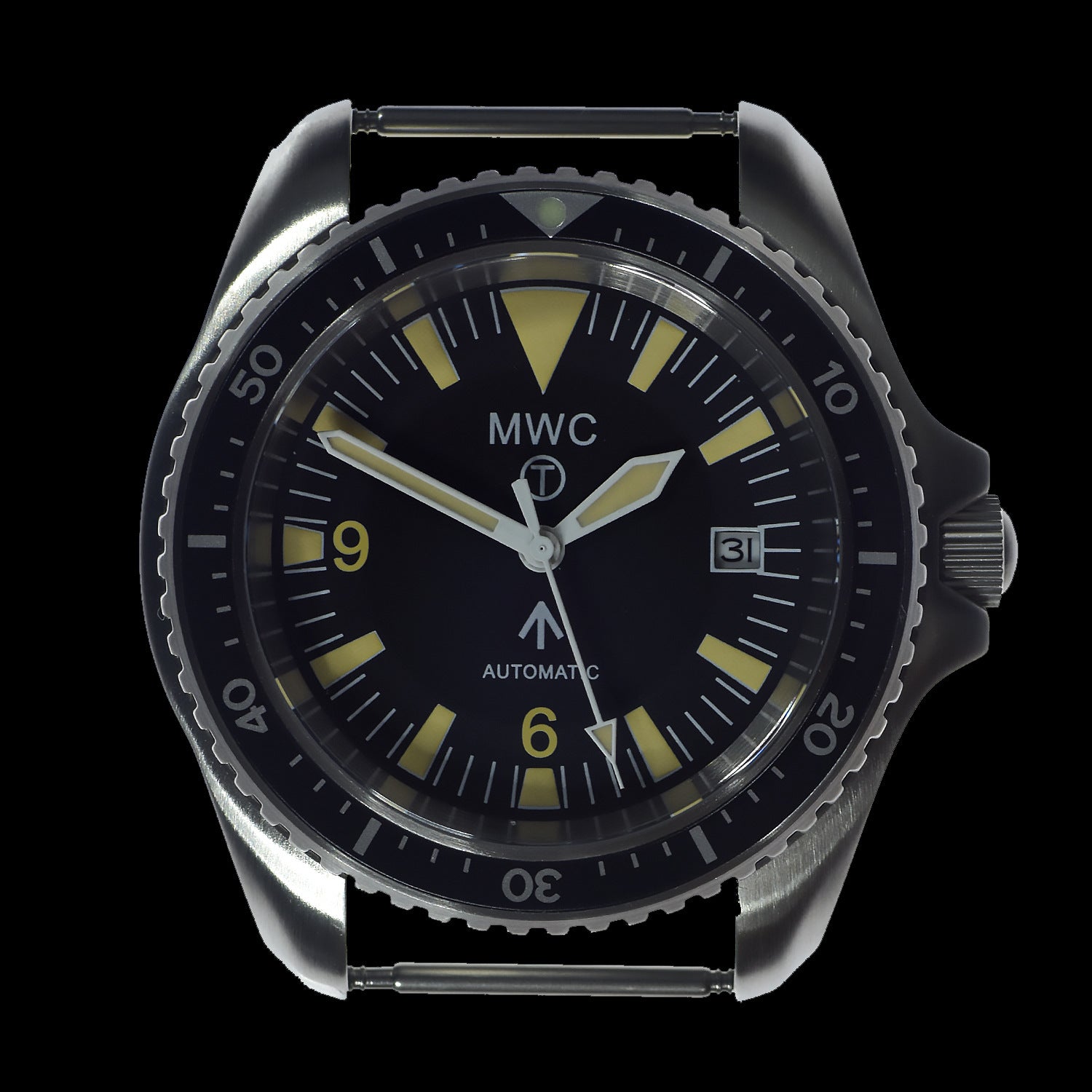MWC 1999-2001 Pattern Automatic Military Divers Watch - Retro Luminous Paint, Ceramic Bezel and Sapphire Crystal