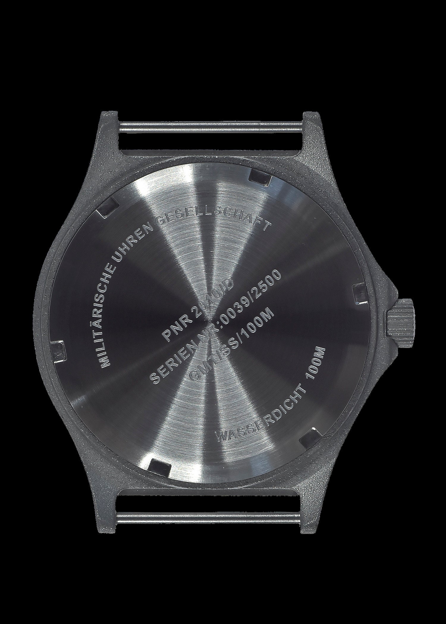 MWC GMT (Dual Time Zone) 100m/330ft Water resistant Military Watch in Stainless Steel Case with Screw Crown