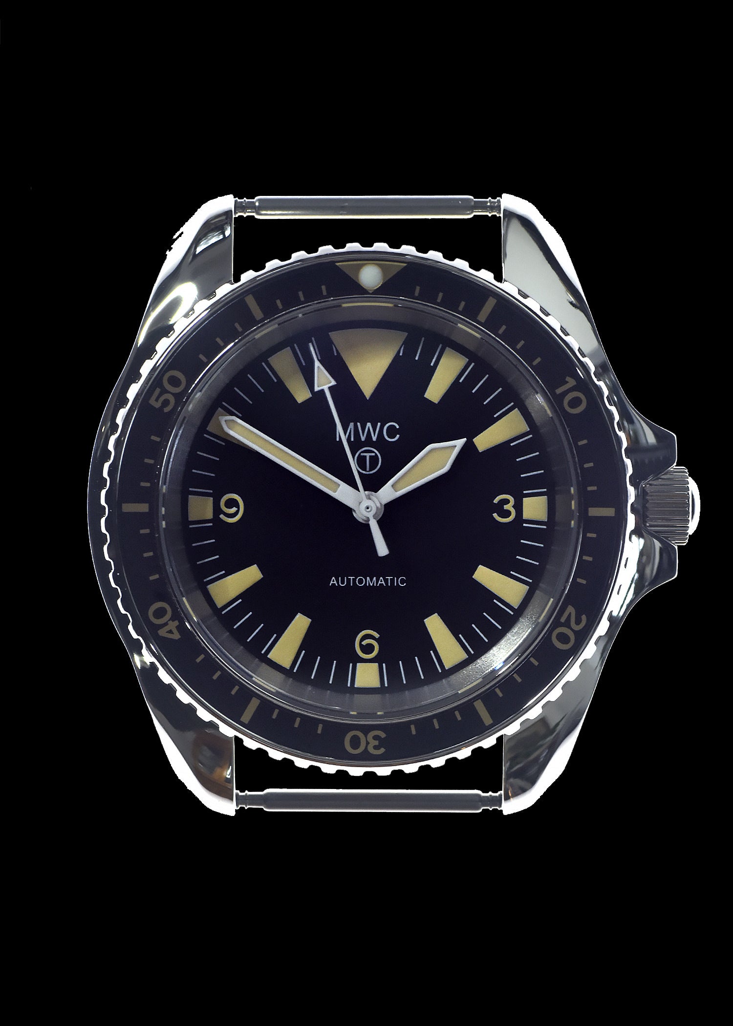 MWC 1970s Pattern Automatic Military Divers Watch with Chromed Case and Sapphire Crystal - Limited Edition of 250 Pieces - Ex Photographic Sample Reduced to Clear