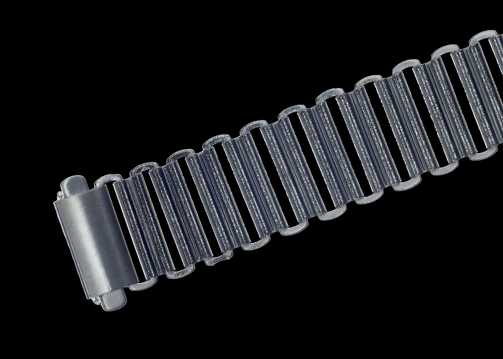 20mm Retro 1940/50s "Bonklip" Style Stainless Steel Bracelet - Ideal for Antique or Retro Style Watches
