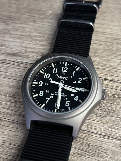 Titanium G10 Military Watch with 300m Water Resistance, Sapphire Crystal, 10 Year Battery Life and GTLS Tritium Illumination