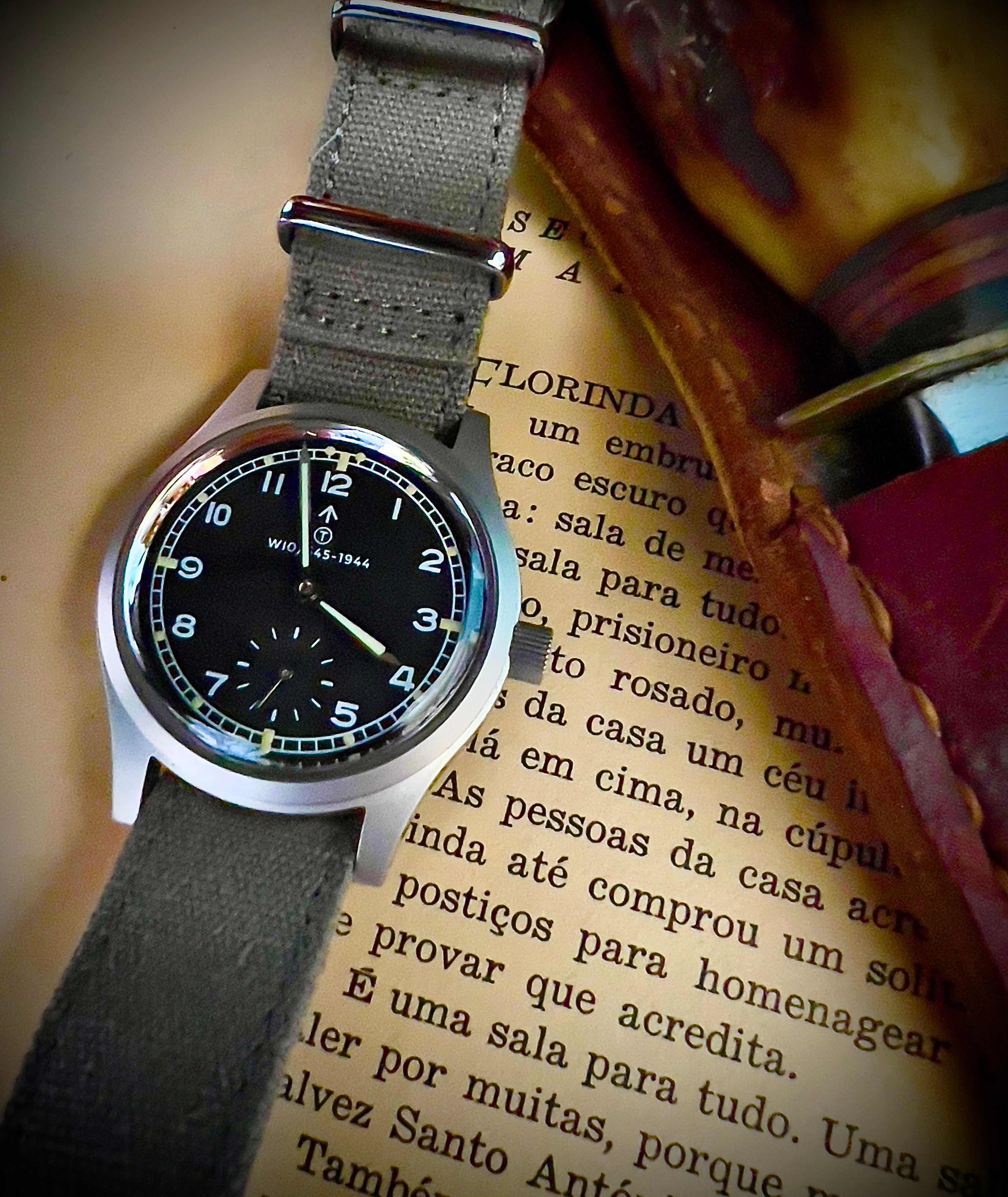 MWC 1940s/1950s "Dirty Dozen" Pattern General Service Watch with Sapphire Box Crystal and 21 Jewel Automatic Movement