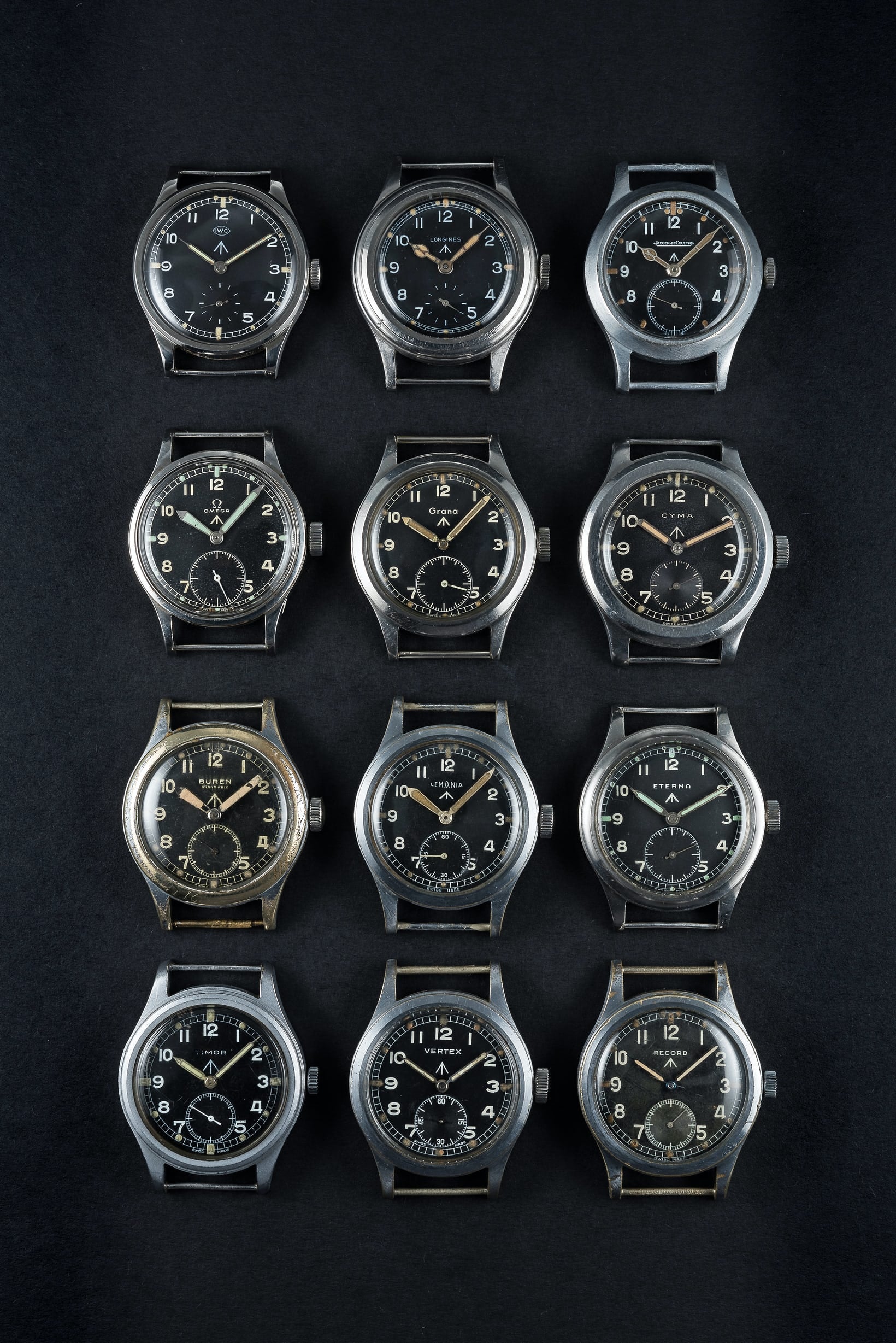 MWC 1940s/1950s "Dirty Dozen" Pattern General Service Watch with Hybrid Mechanical/Quartz Movement